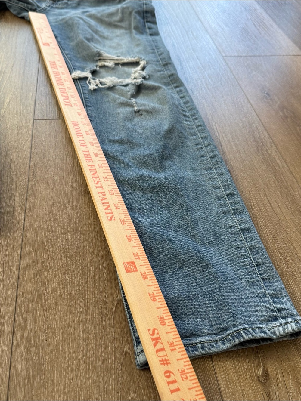 Men’s Abercrombie & Fitch Light wash Distressed Skinny Stretch Jeans 32x32 - Picture 8 of 8